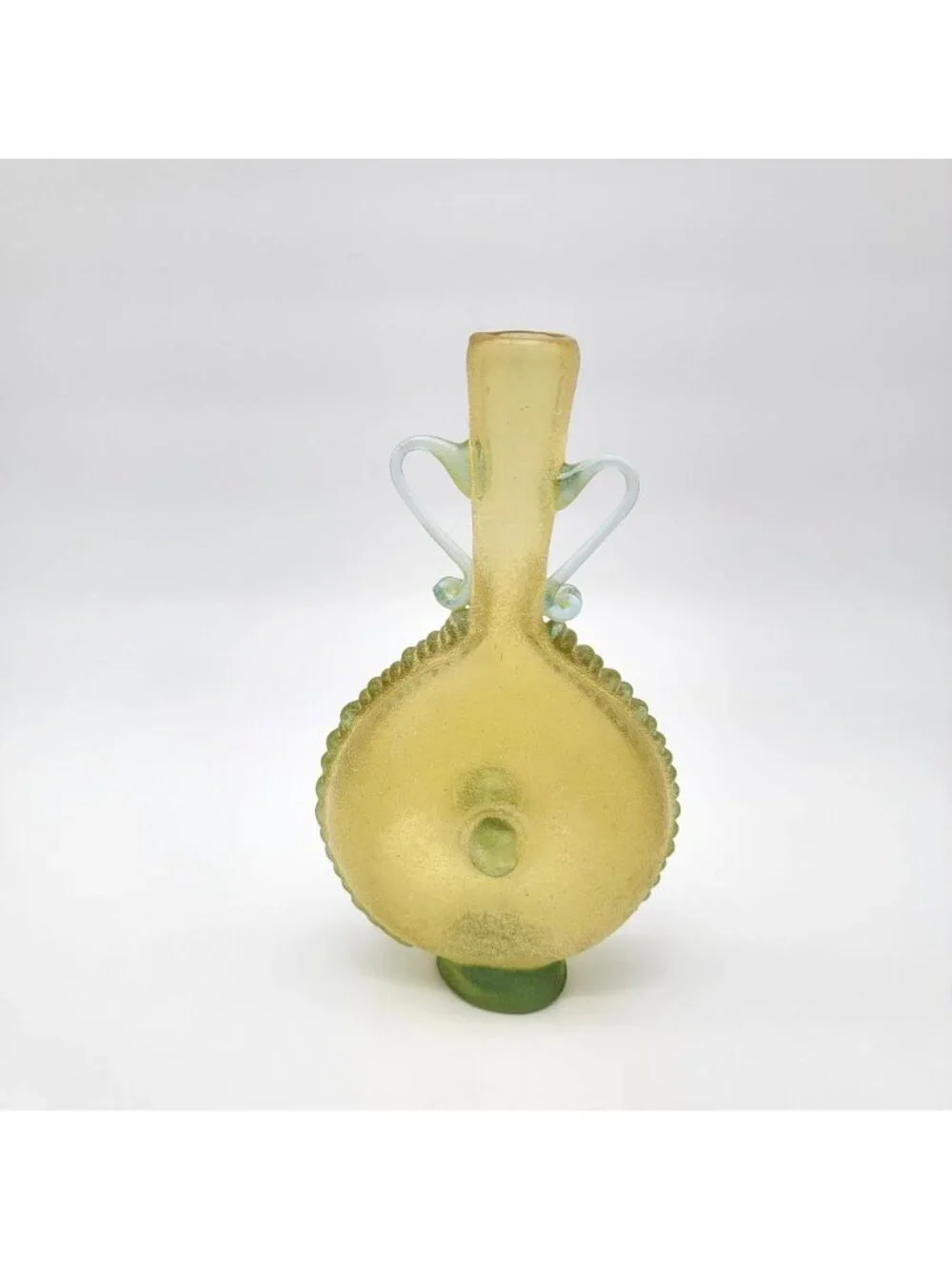 Vintage Venetian Scavo Art Glass Amphora Vase